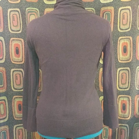 Fine-Gauge Dark Chocolate Brown Sweater - Picture 2 of 4